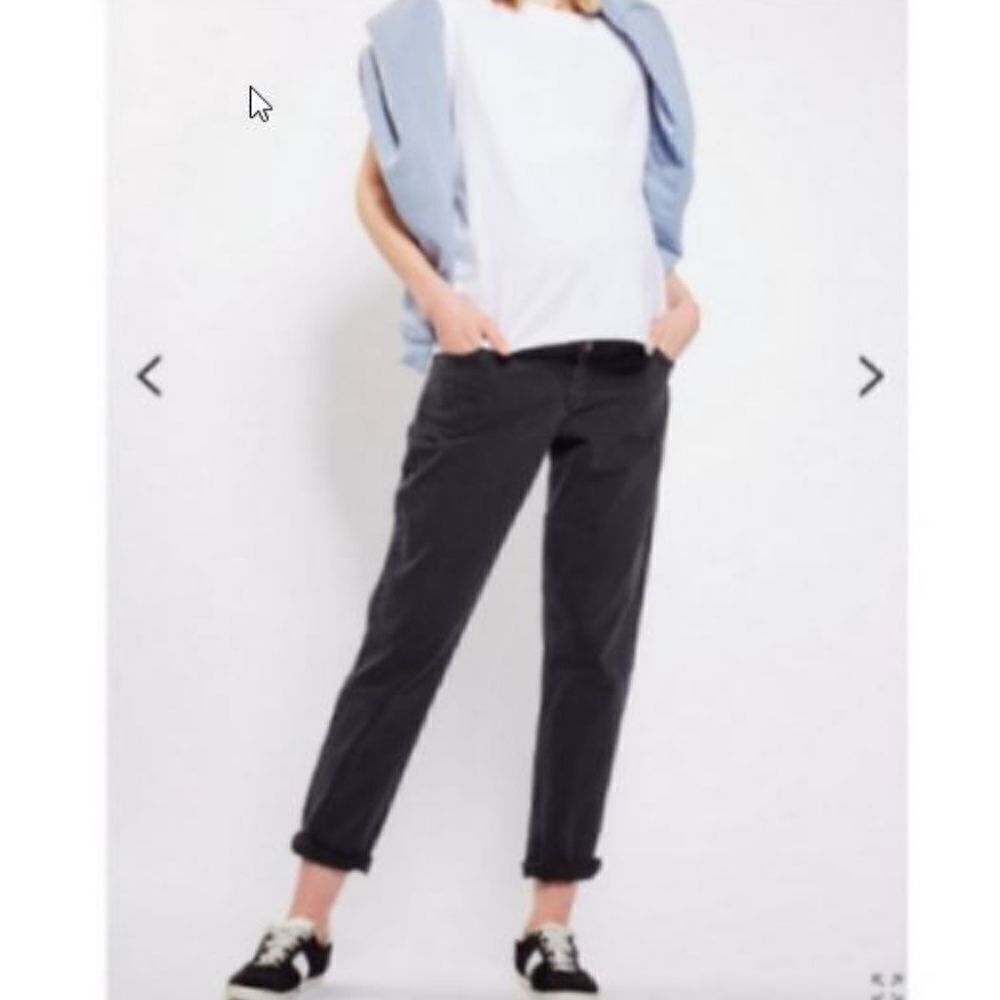 Topshop Over the Bump Mom Jeans 10 Black